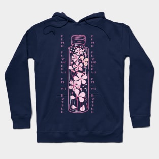 Pink flowers in a bottle Hoodie